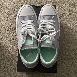 Low top Converse Grey and Teal